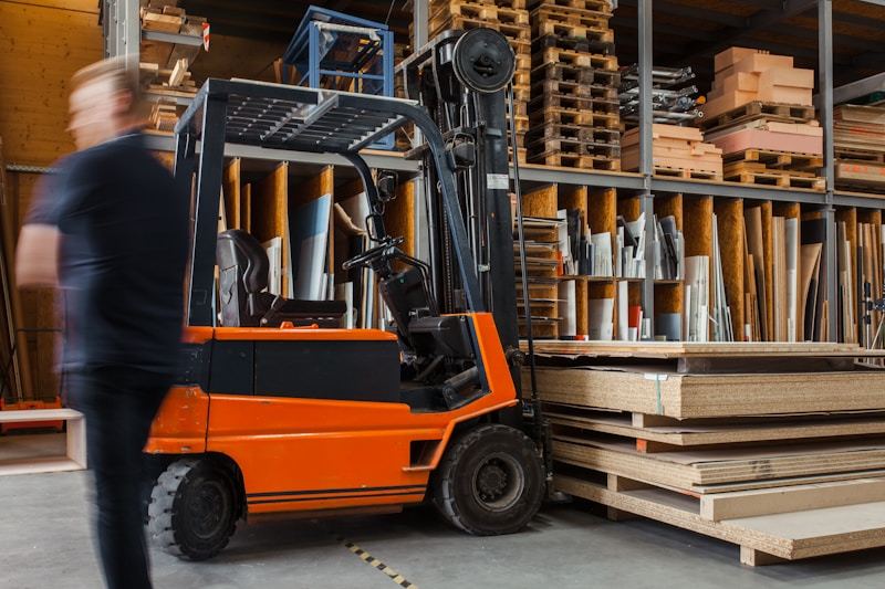 Manufacturing plant forklift safety