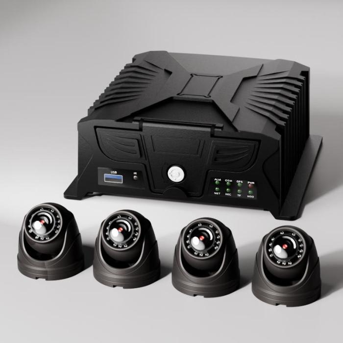 AI Passenger Counter (APC) | 4CH MDVR with 4CH APC | PC28 | Kit for Commercial Vehicle Fleets
