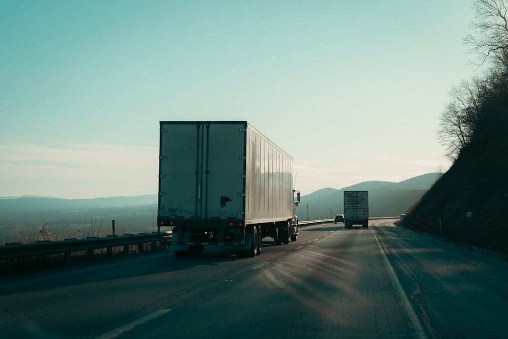 Fleet vehicles travelling through a transport corridor