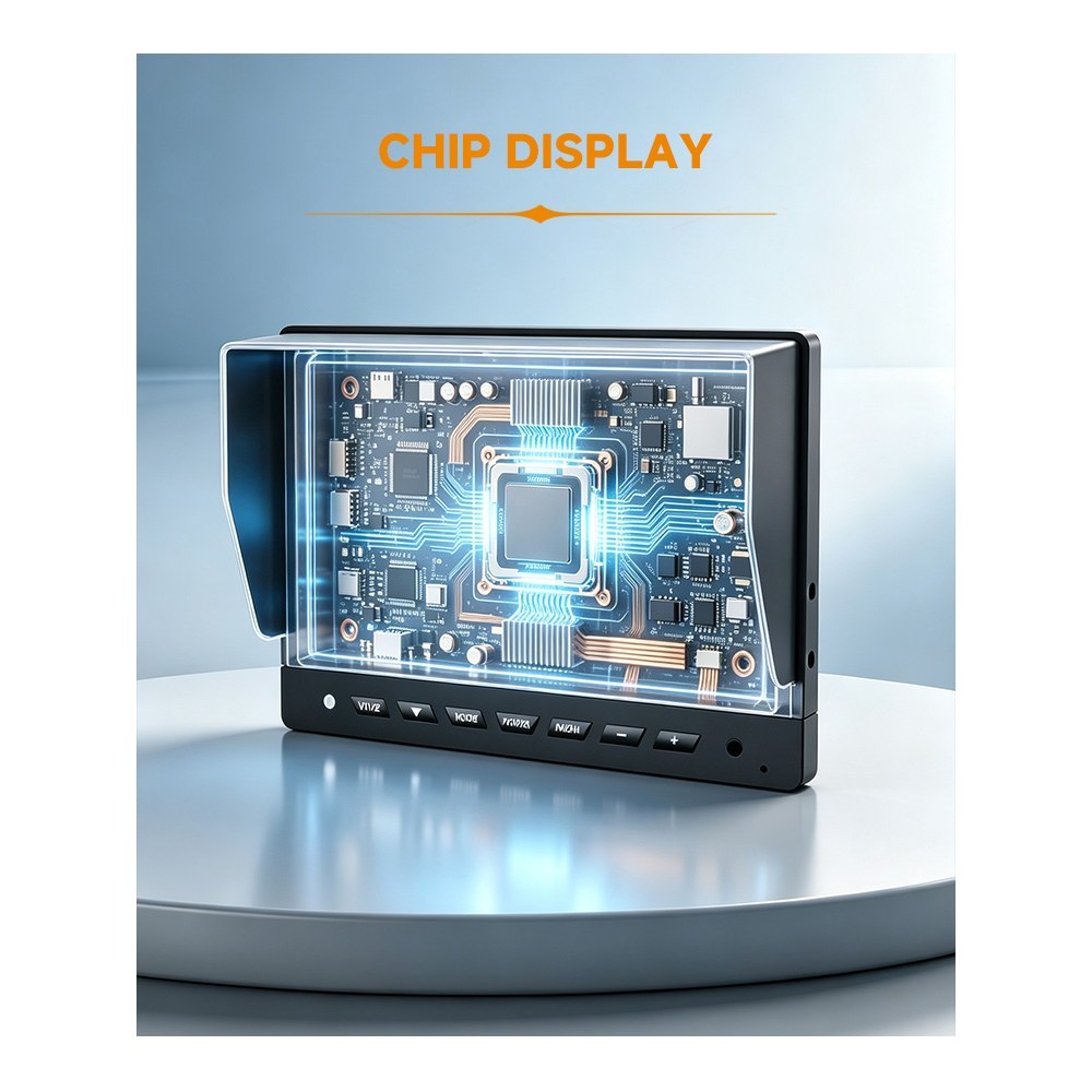 DP1016 10.1" IPS 8-Channel Split-Screen Commercial Vehicle Display