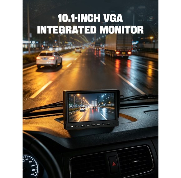 DP270-A 10.1" Single-View High-Clarity In-Cab Vehicle Monitor