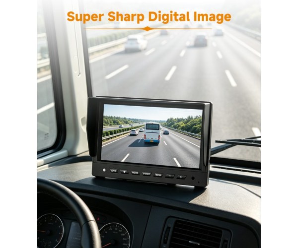 DP1016 10.1" IPS 8-Channel Split-Screen Commercial Vehicle Display