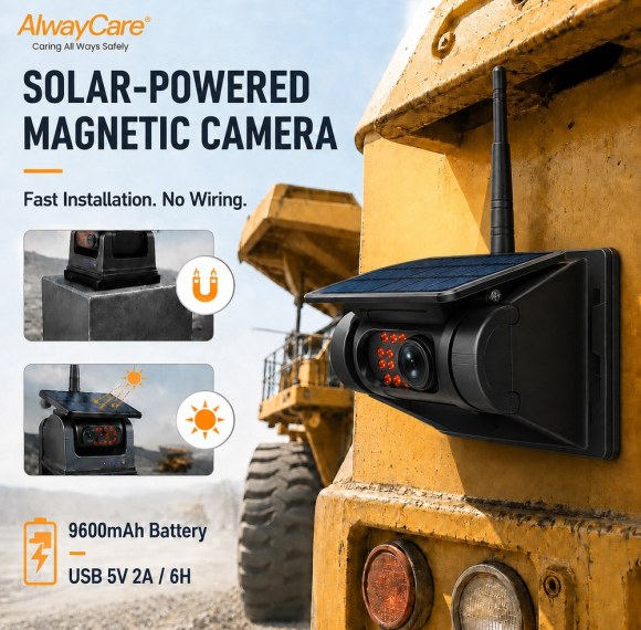 WP240-B 7" Digital Wireless Quad-Split Monitor Kit (4-Camera Package)