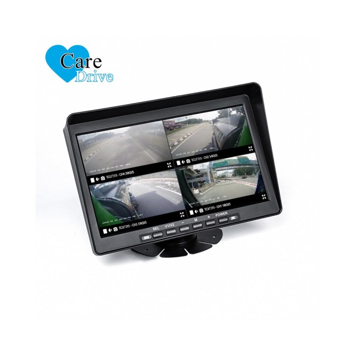 DP285-A 10.1" Large-Format Quad-Split In-Cab Fleet Monitor