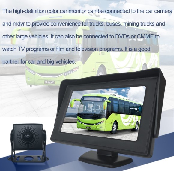 DP970 4.3" Compact In-Cab Commercial Vehicle Monitor