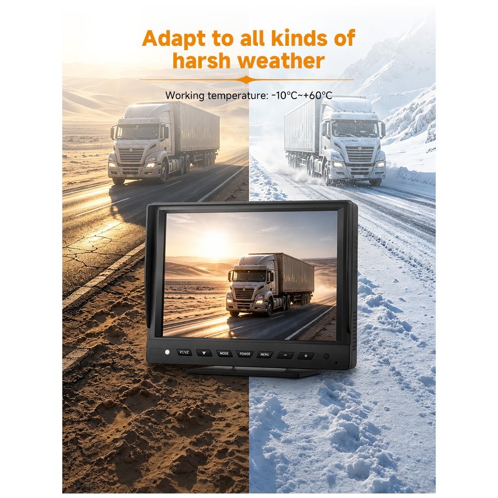 DP270-A 10.1" Single-View High-Clarity In-Cab Vehicle Monitor