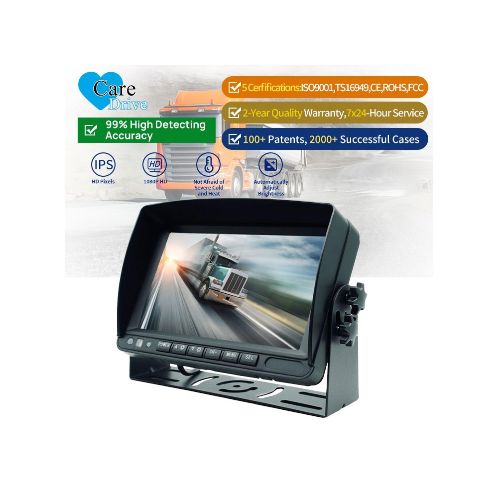 DP312 7" HD Commercial Vehicle Monitor with VGA & CVBS Dual Input