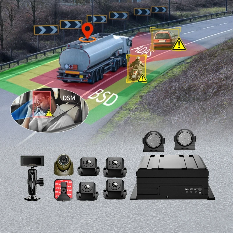 MR930-DA360B 13通道超人工智能MDVR (DMS + ADAS + 360° AVM + BSD)