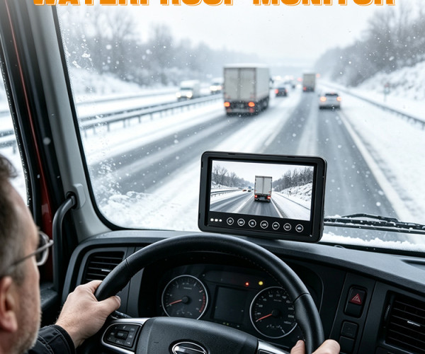 DP210-B 7" IP68 Waterproof Heavy-Duty Commercial Vehicle Monitor