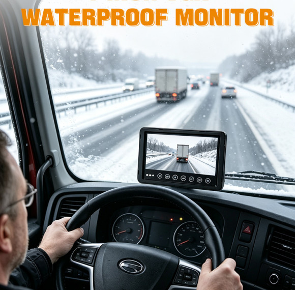 DP210-B 7" IP68 Waterproof Heavy-Duty Commercial Vehicle Monitor
