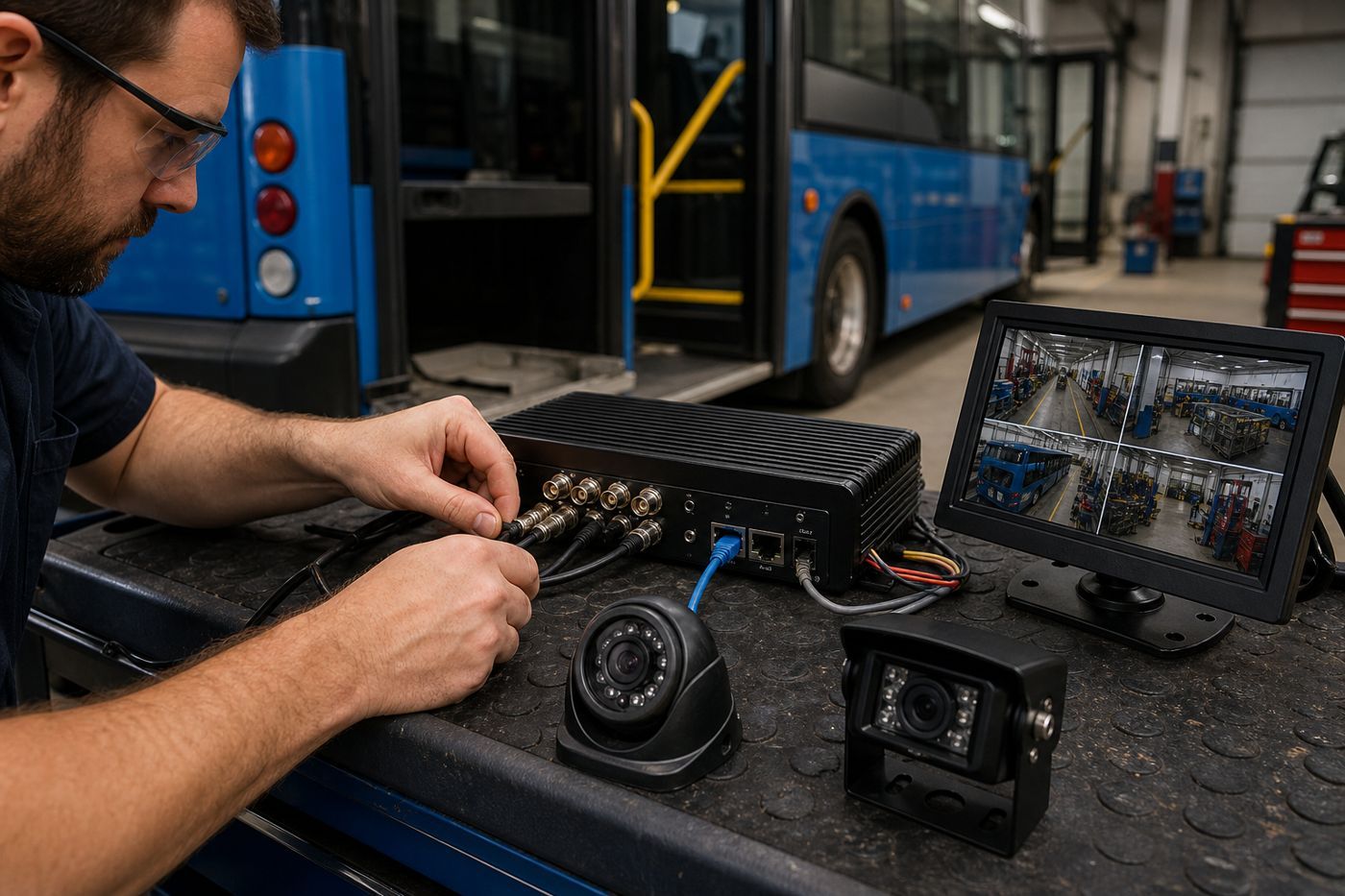 Vehicle camera equipment and connector compatibility check