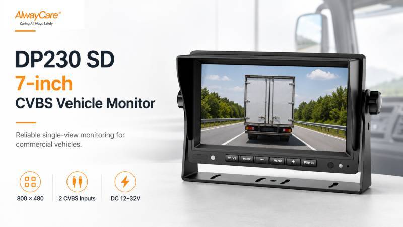 DP230-SD 7英寸标清商用车显示器