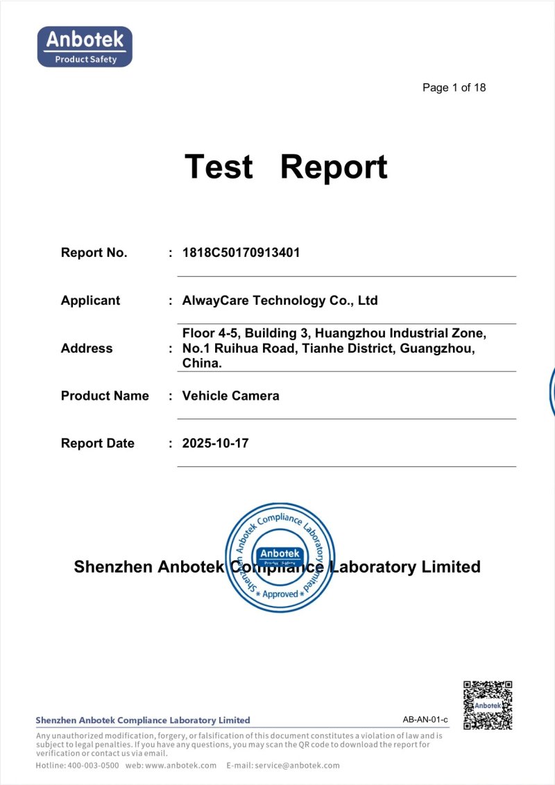 EN 62471 Eye Safety Report