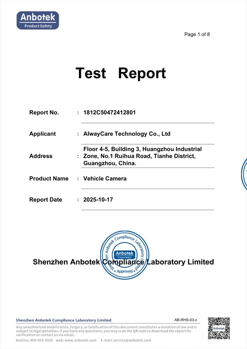 WiFi Camera WEEE Report