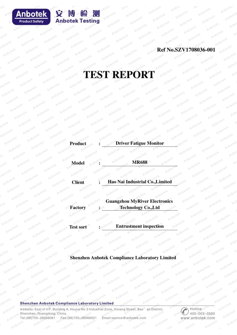 MR688 Temperature Test Report