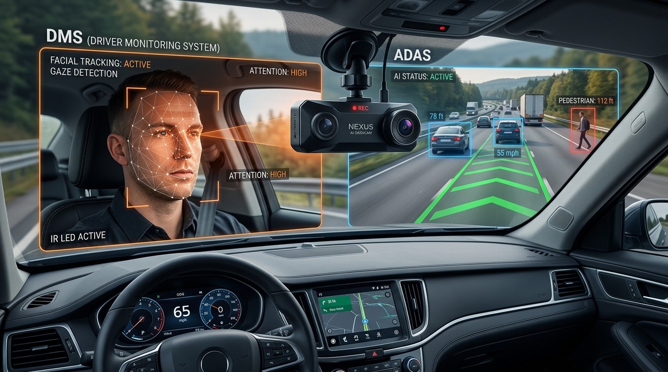DMS vs ADAS vs AI Dashcam Technical Comparison