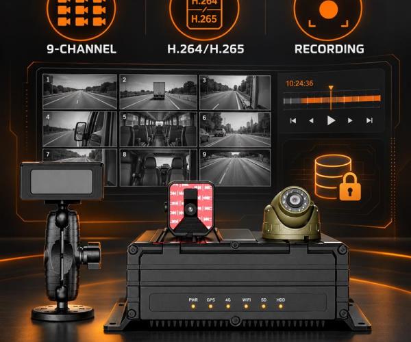 MR920 9-Channel AI Mobile DVR for Fleets
