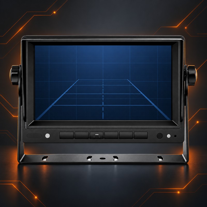 7" High-Clarity Reversing Display & Dynamic Guidelines - DP230-SD 7" Standard Definition Commercial Vehicle Monitor