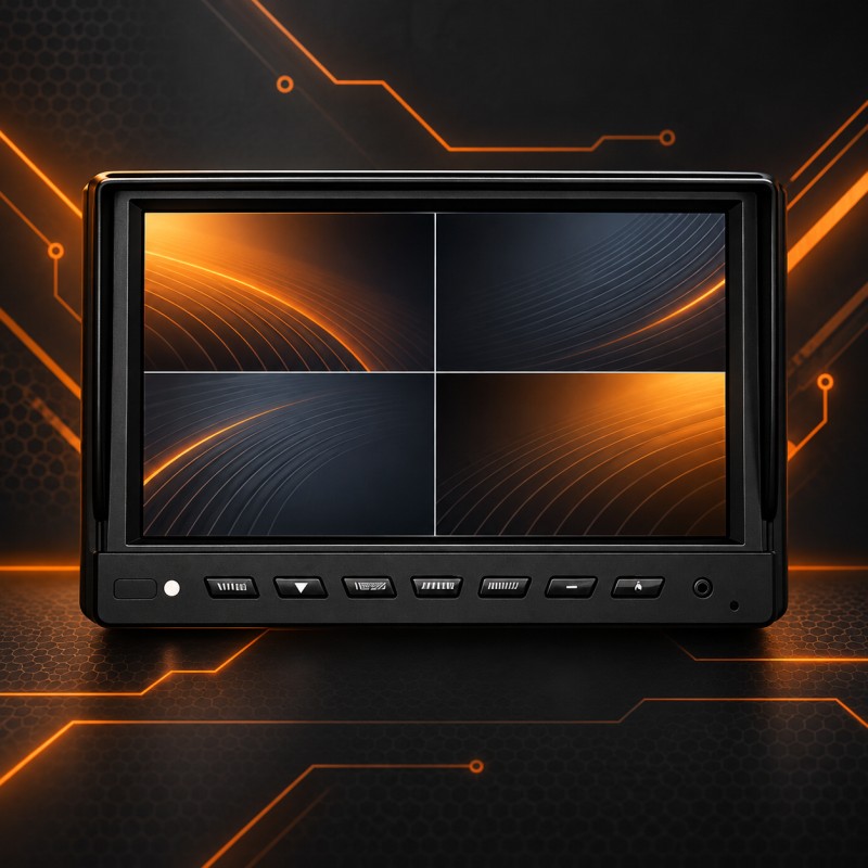 10.1" IPS Full-Viewing Angle Display & Dual-IC Screen - DP270-A 10.1" Single-View High-Clarity In-Cab Vehicle Monitor