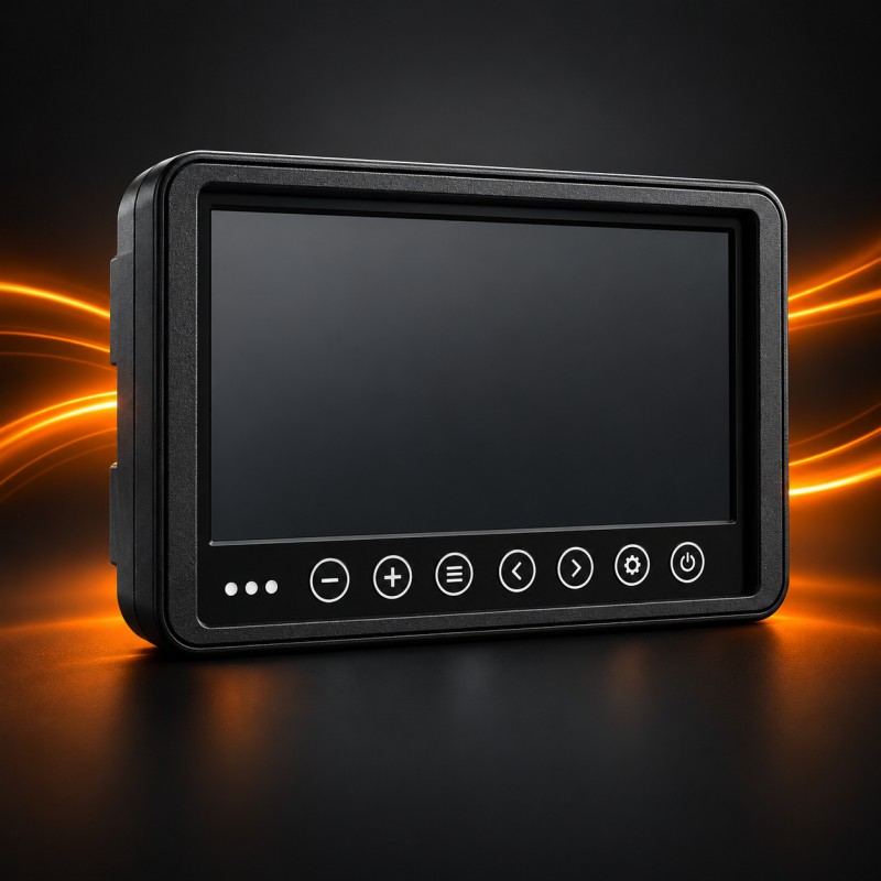 Dual-IC High-Brightness Screen & Electrical Protection - DP210-B 7" IP68 Waterproof Heavy-Duty Commercial Vehicle Monitor