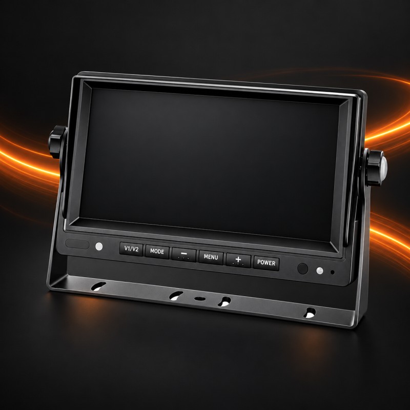 -20℃ ~ +70℃ Power & Operating Range - DP312 7" HD Commercial Vehicle Monitor with VGA & CVBS Dual Input