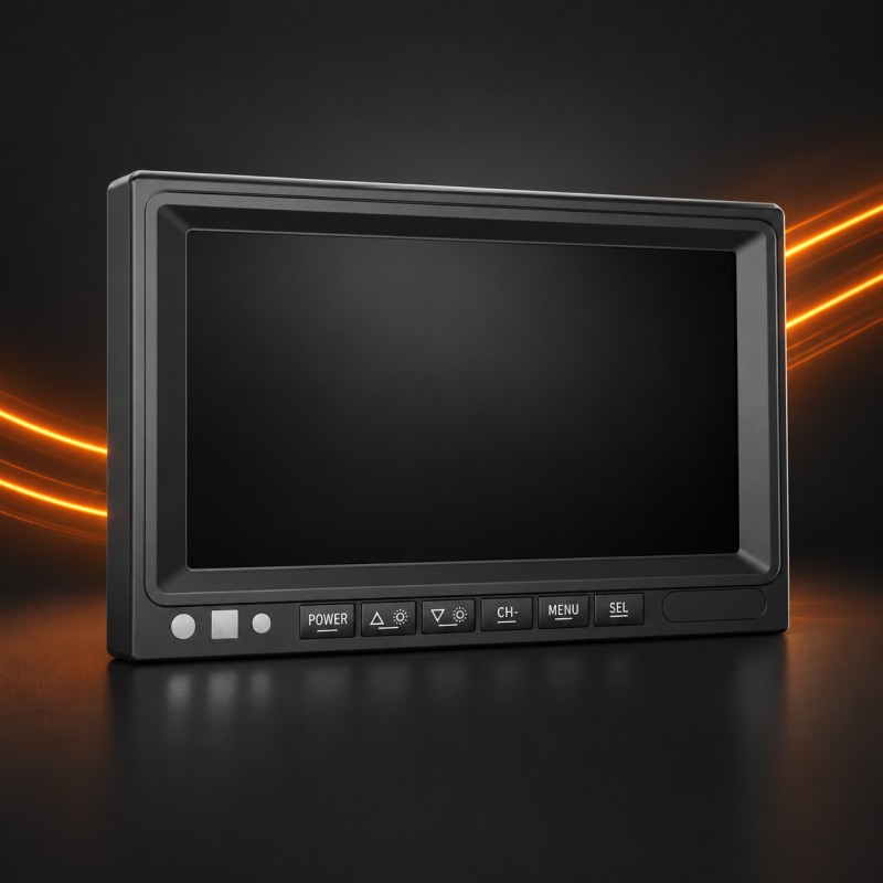 -20℃ ~ 70℃ Power & Operating Range - DP230-5 7-Inch Vehicle Monitor with Video Recording