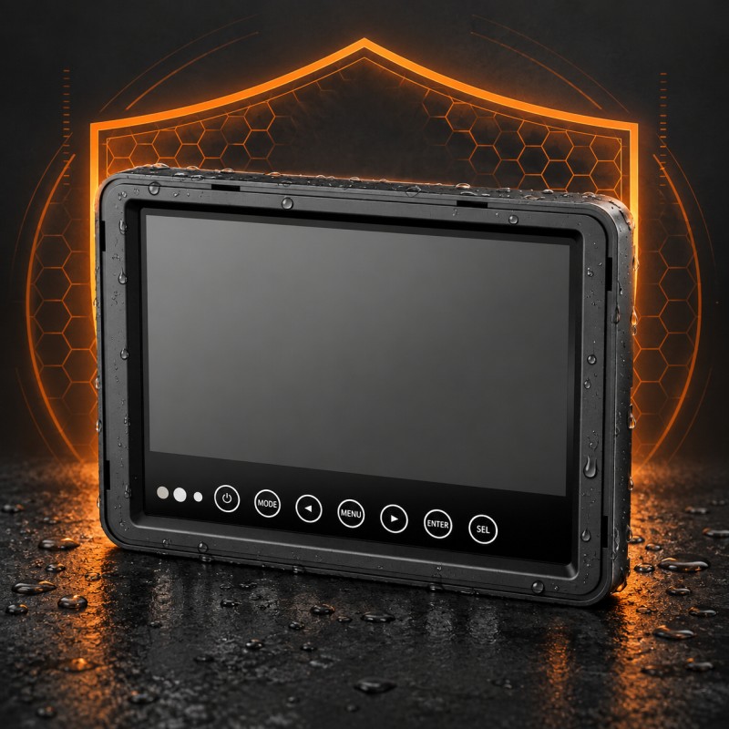 15 Months Warranty & Supply - DP210 7-Inch Waterproof Vehicle Monitor