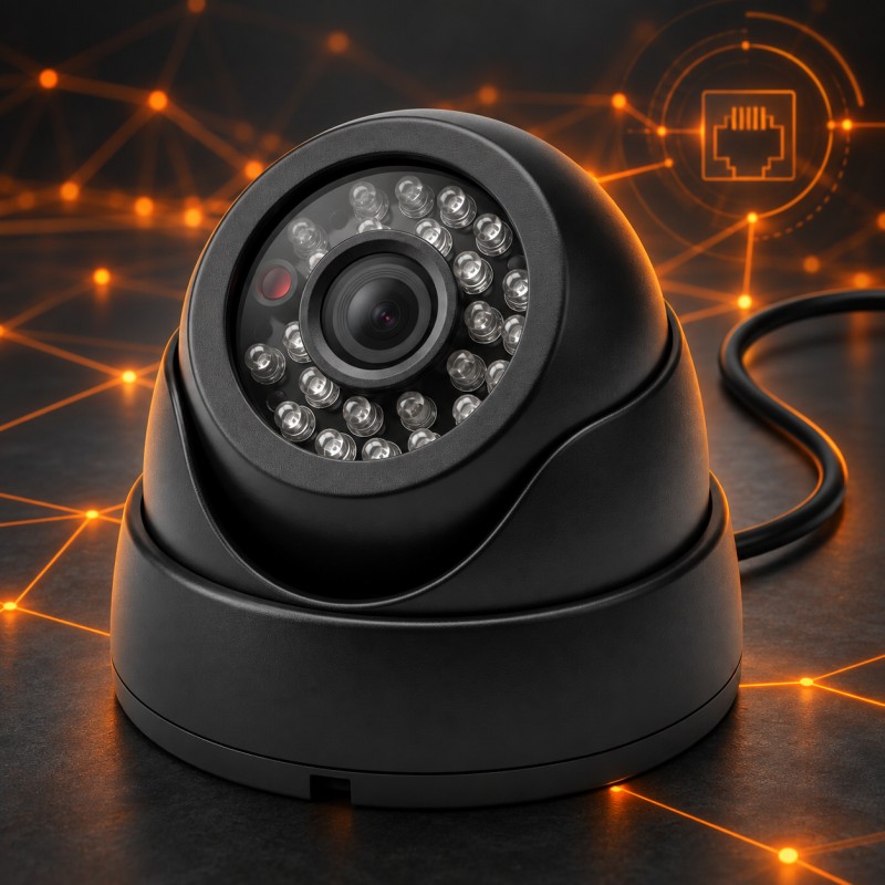 RJ45 Ethernet Connectivity & Positioning - CC806-IPC400 4MP IP Vehicle Camera