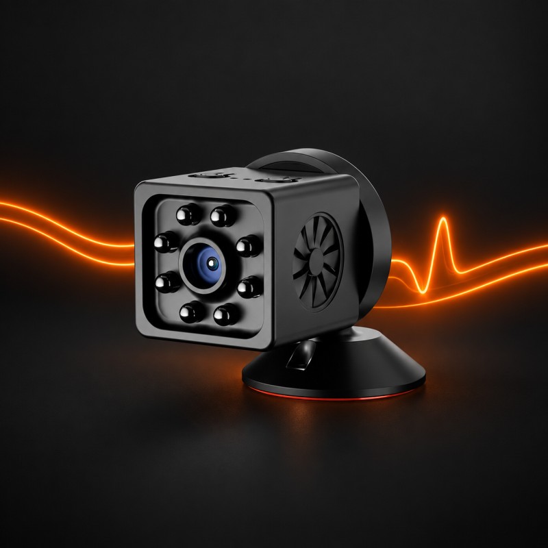 2.4GHz WiFi Streaming & 32GB TF Local Loop Recording - CC998-AHD20 Mini Vehicle Camera