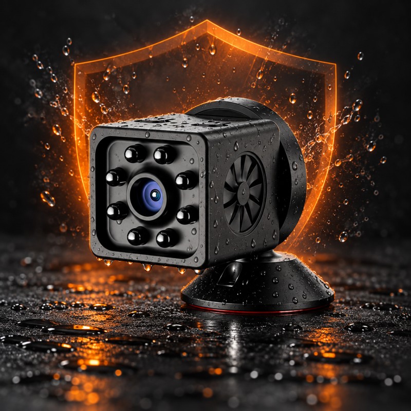 IP68 Deep Waterproof Protection & Rugged Metal Armor - CC998-AHD20 Mini Vehicle Camera