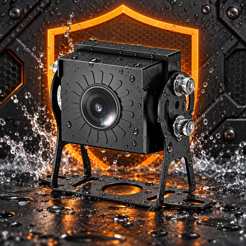IP68 Ingress Sealing & Dual-Bolt Stainless Lock Bracket - CC866-AHD20 Vehicle Camera