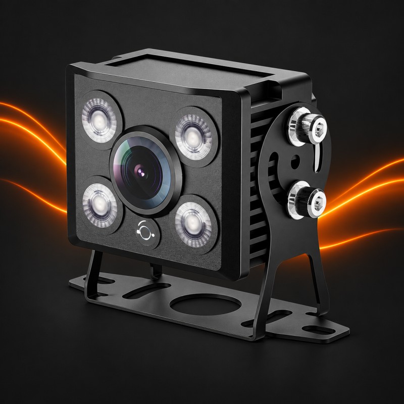 Compact Cast Metal Chassis & Dual-Bolt Locking U-Bracket - CC877-AHD20 Vehicle Camera