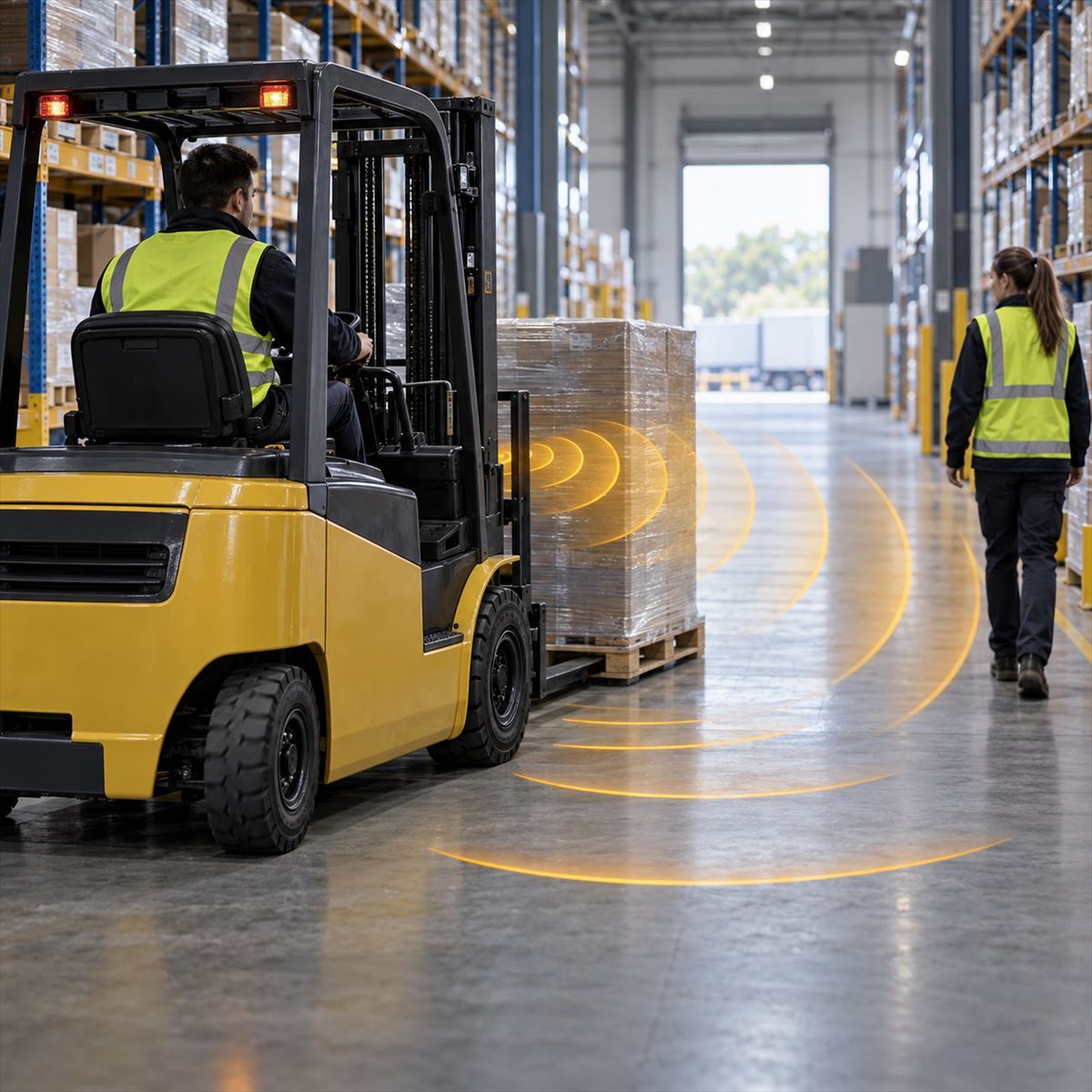 77GHz radar obstacle detection around a commercial forklift