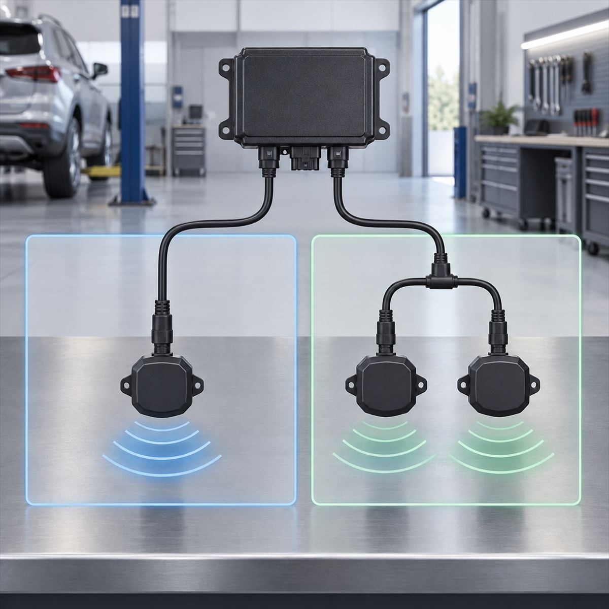One-radar and two-radar R350 configuration options