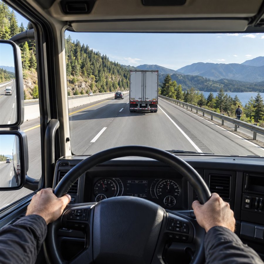 AWS302 forward road view