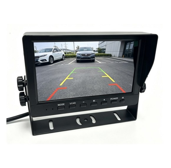 DP230-B 7" Dual-Split Vehicle Monitor with SD Recording