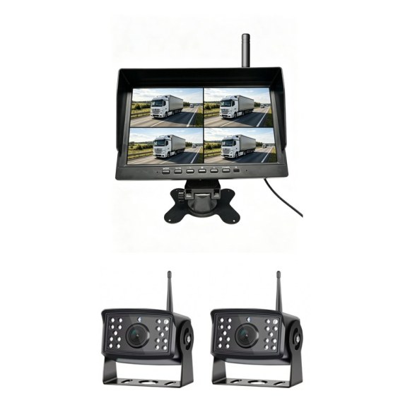 WP250-A 10.1" Wireless Quad-Split Monitor Kit (2-Camera Package)