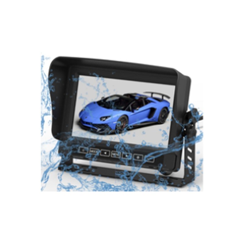 DP211 7" IP69K Waterproof Dual-Split Vehicle Monitor