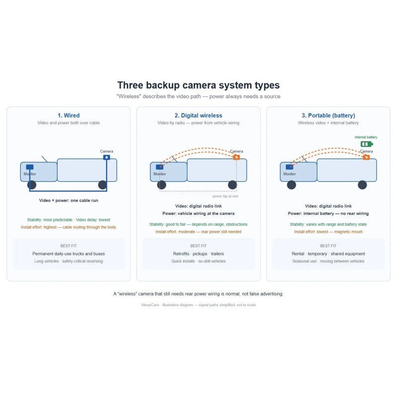 Wireless Backup Camera for Trucks: Digital vs Analog Transmission and Range