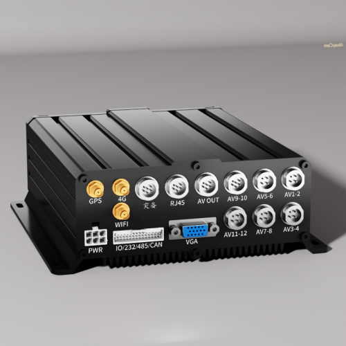 Mobile DVR | with Automatic Warning Algorithm | 12-CH MDVR | for Bus Fleets Management