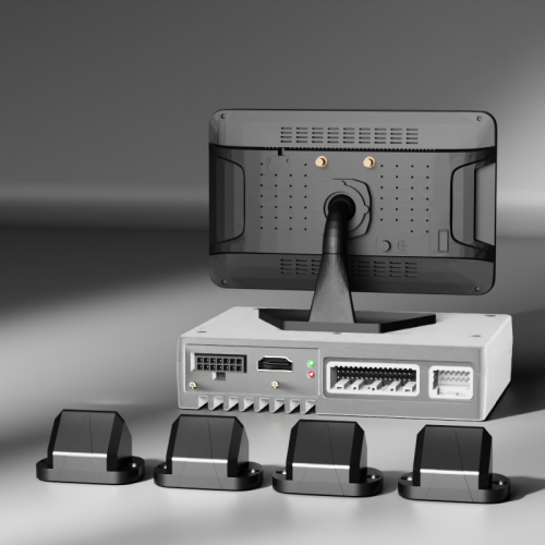 360° Around View Monitoring | with 4-CH 3D 360° Vehicle Collision Detection | M360-1 | Safe Driving Kit for Fleets