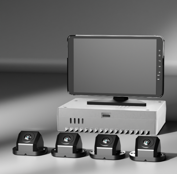 360° Around View Monitoring | with 4-CH 3D 360° Vehicle Collision Detection | M360-1 | Safe Driving Kit for Fleets