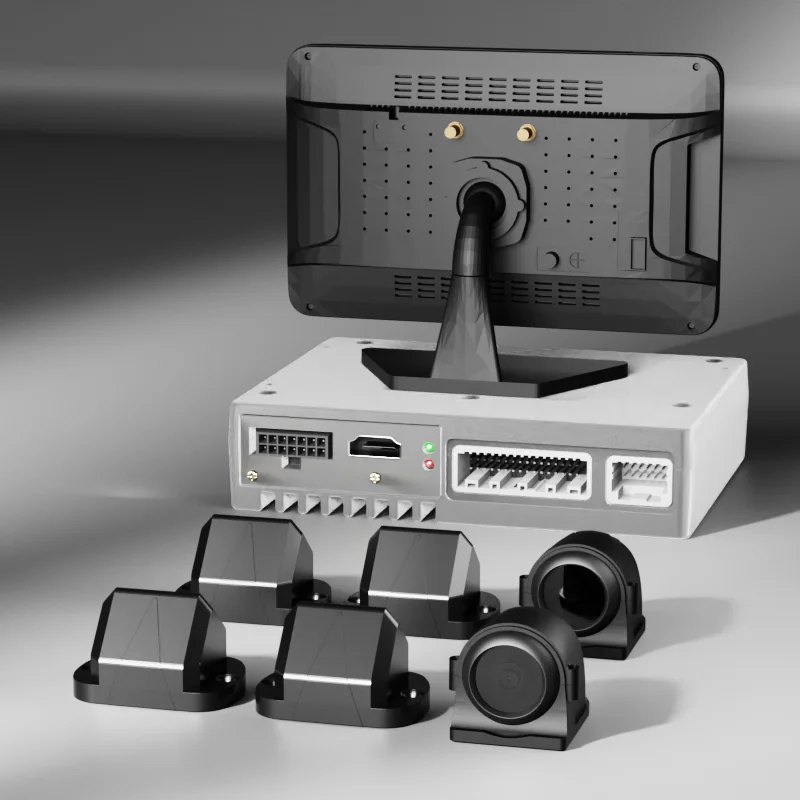 M360-2 monitor en cabina, cableado y zumbador de alerta acústica