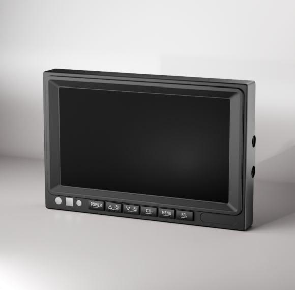 Vehicle Monitor | with HD Video Recording 7 inch Monitor | DP230-5 | Shockproof Monitor for Lorry Fleets
