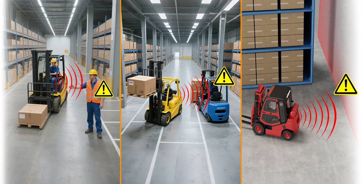 Worker tag and vehicle warning equipment