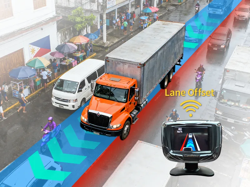 ADAS warning system for a Philippine fleet vehicle