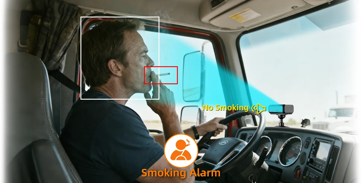 Driver monitoring alerts shown for fleet review