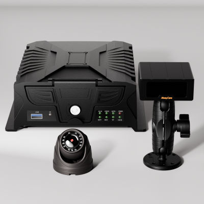 AI Passenger Counter (APC) | 4CH MDVR with 1CH Passenger Counting & DMS | PC25 | Kit for Commercial Vehicle Fleets