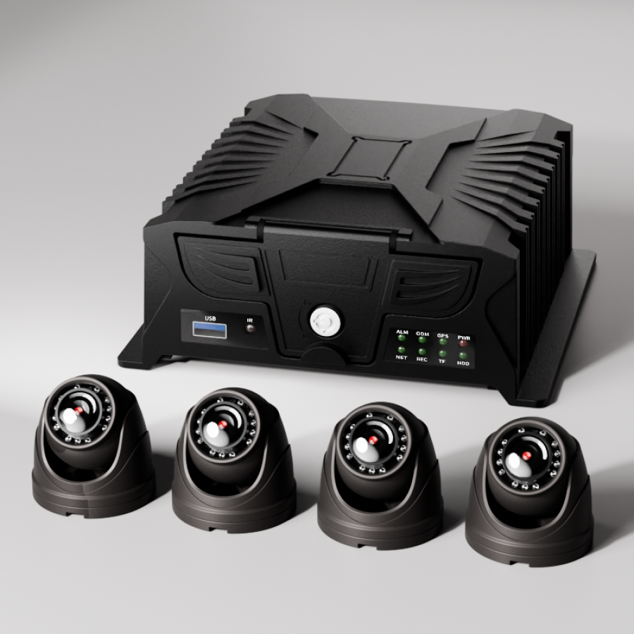 H.264/H.265 Imaging & Recording - PC28 AI Passenger Counter with 4CH MDVR