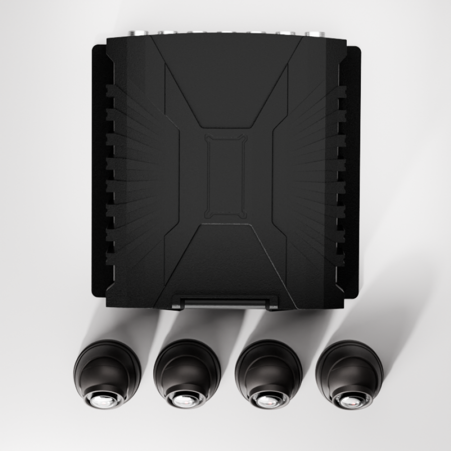 4G or Wifi Connectivity & Positioning - PC28 AI Passenger Counter with 4CH MDVR